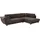 Jockenhöfer Ecksofa JOCKENHÖFER GRUPPE "Siena L-Form", braun, B:346cm H:90cm T:122cm, Luxus-Microfaser (92% Polyester, 8% Nylon), Sofas, Ecksofa, große Sitz- und Liegefläche, Ottomane links oder rechts montierbar
