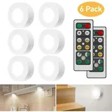 Led-schrankleuchten Mit Fernbedienung, 6-teiliges Schrankbeleuchtungsset – Weiß