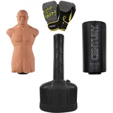 Century First Class Combo Set Boxsack Erwachsene Boxsck Freistehender Standboxsack Boxing Boxdummy Trainer Punching Bag BOB XL, Original Wavemaster Oberteil, waschbaren Strive Boxhandschuhe