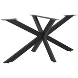 [en.casa]® Tischgestell ’Oberau’ Stahl 85x85x71 cm Schwarz