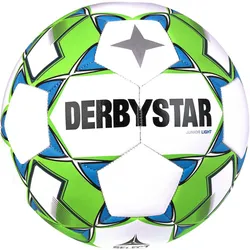 DERBYSTAR Junior Light 350g Leicht-Fußball weiß/grün/blau 4