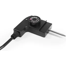 Tristar Slim M – Großzügige Backfläche von 46 x 26 cm – Antihaftbeschichtung – Abnehmbare Cool-Touch Griffe – Einstellbarer Thermostat – Leicht zu reinigen – BP-2667 Tischgrill Silber, Schwarz