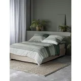 IRISETTE Bettwäsche TencelTM Lyocell, grün Größe 1x 155x200 cm + 1x 80x80 cm