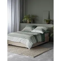 IRISETTE Bettwäsche TencelTM Lyocell, grün Größe 1x 155x200 cm + 1x 80x80 cm