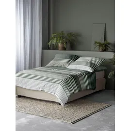 IRISETTE Bettwäsche TencelTM Lyocell, grün Größe 1x 155x200 cm + 1x 80x80 cm