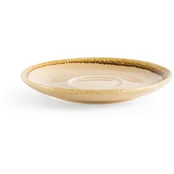 Gastronoble Olympia Kiln Untertassen Sandstein | 11,5cm | Porzellan | 12 Untertassen