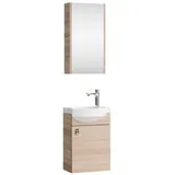 Planetmöbel Badmöbel-Set 3-tlg. Beige