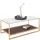 Phoenix Playboy Couchtisch Weiß, Nussbaum, Gold, Marmoroptik, rechteckig, 60x45x120 cm, Wohnzimmer, Wohnzimmertische, Couchtische, Couchtische Marmoroptik