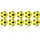 Kübler Sport Tischfußball Kickerbälle, farbig, 10er-Set, Gelb / Schwarz - Gelb / Schwarz
