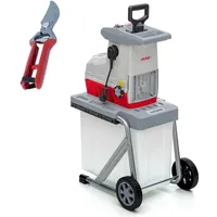 Ikra mogatec IKRA Elektro Walzenhäcksler Leise Häcksler ILH 2800 Fangbox 60 L Stopfer Schere