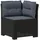 vidaXL 1-Sitzer Garten-Sofa mit Kissen Rattan-Look PP Anthrazit