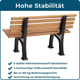 Blome Ibiza 120 x 54 x 74 cm braun/schwarz