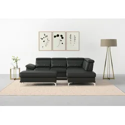 Hocker SIT & MORE "Cabrio", grau (anthrazit), B:133cm H:48cm T:72cm, Hocker