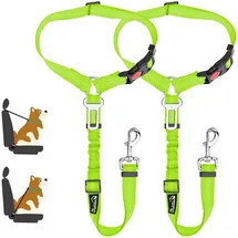 luxuskollektion Hundegurt Auto 2-in-1 2 Stück grün