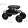 Relaxdays Gartenrollsitz 42 x 54 x 81 cm schwarz