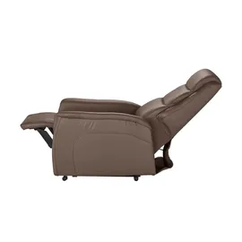 Hukla Fernsehsessel Dean Leder 70 x 107 x 88 cm Braun elektrisch