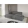 altdecor Ecksofa Cord 2-Sitzer Dunkelgrau