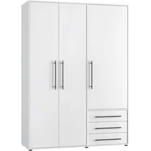Forte Drehtürenschrank 144,4 x 200 x 53 cm Weiß