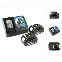 Makita Power Source Kit 18 V Li-Ion 2 x 3,0 Ah + DC18RC Ladegerät 195584-2