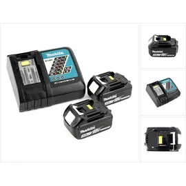Makita Power Source Kit 18 V Li-Ion 2 x 3,0 Ah + DC18RC Ladegerät 195584-2