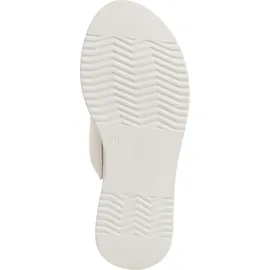 s.Oliver Damen Pantolette mit Kreuzbandage und bequemem Keilabsatz 5-27262-44, Größe:41 EU, Farbe:Weiß - 41