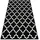 RugsX Teppich, Schwarz, Textil, Rechteckig, 300x400 cm, Teppiche - Böden, Teppiche