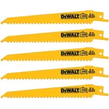 DeWalt Cobalt CO-Säbelsägeblatt 152 Holz mit Nägeln, PVC 5 Stück