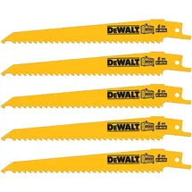 DeWalt Cobalt CO-Säbelsägeblatt 152 Holz mit Nägeln, PVC 5 Stück