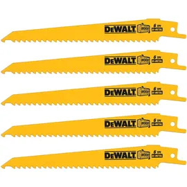 DeWalt Cobalt CO-Säbelsägeblatt 152 Holz mit Nägeln, PVC 5 Stück