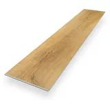 bodenglück Vinylboden Klick Vinyl Premium "Eiche Spiekeroog" | Braun Holzoptik | integrierte Trittschalldämmung | 1220 x 225 x 5 mm | Paket mit 2,2 m2 | Fußbodenheizung geeignet | 100% wasserfest | Bodenglück