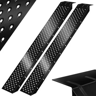 Masko MASKO® 2X Auffahrrampe 400kg Verladerampe Verladeschiene verzinkter Stahl Antirutsch 200kg* Pro Stück Max 400kg* Pro Paar Motorrad ATV Quad PKW Auto Laderampe Anhängerrampe