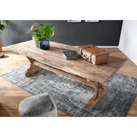 Massivmoebel24 BASSANO 270 x 78 x 100 cm Teak natur