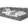 Selsey Jugendbett Dunkelgrau Kunststoff, 1-Sitzer, 120x200, Kopfteil Links, Matratze & Bettkasten, Chenille Stoff mit und Lattenrost, Polsterbett mit Stauraum und gepolstertes Kinderbett Jugendbett linksseitig mit Eckkopfteil