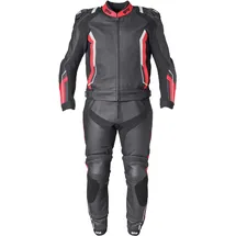 Gms GR-1 Lederkombi 2tlg. - Schwarz/Rot/Weiß - 52