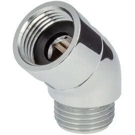 tecuro Winkelstück für Handbrausen 1/2 x 45° Neigung - Messing-verchromt