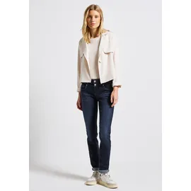 STREET ONE Damen, Gr. 34, Länge 28, deep indigo washed, Jeans, 93% Baumwolle, 5% Elastomultiester, 2% Elasthan, unifarben, lang, Jeans, Middle Waist