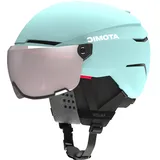 ATOMIC Unisex Jugend Savor Visor Jr Skihelm, Turquoise, 51-55