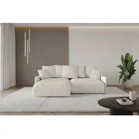 altdecor Ecksofa Cord 2-Sitzer Beige