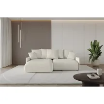 altdecor Ecksofa Cord 2-Sitzer Beige