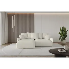 altdecor Ecksofa Cord 2-Sitzer Beige