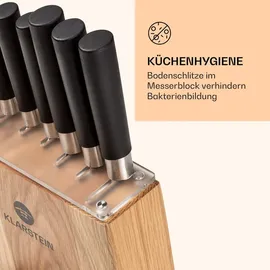 Klarstein Kitano Messerblock 8-tlg. Braun