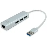 LevelOne Netzwerkadapter USB-Hub 3-Port Wake-on-LAN USB-0503 V3