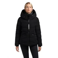 khujo Damen Jacke HERSCH Wintermantel-Schwarz-S - S