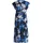 Betty & Co Damen Stufenkleid mit Print 36, Dunkelblau/Blau - 36