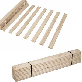 Helo Rolllattenrost Lattenrost Rollrost Holzlatten Bettrost 70 x 200 cm 11 Latten (Basic A)