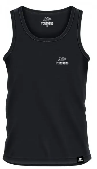 FORSBERG schwarzes Tanktop Shirt  / schwarz / 3XL