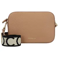 Coccinelle Tebe Umhängetasche Leder 18 cm gelb