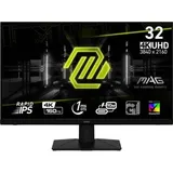 MSI MAG 322UPF 32 Zoll 4K Gaming Monitor - UHD 3840x2160, Rapid IPS, 160 Hz, 1 ms, 16:9, HDR 400, Adaptive Sync, schwarz