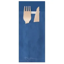 Blanc HYGIENIC Bestecktasche mit integrierter Serviette, 8,5 x 20 cm, 520 Stück, unbedruckte