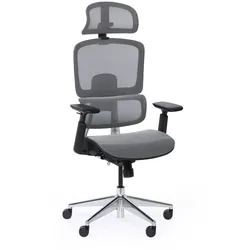 Bürostuhl  WILMOT, schwarze Konstruktion, grau